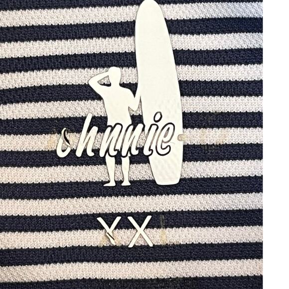 Johnnie-O Men’s 2XL Blue & White Striped 4-Button Performance Polo Shirt Casual - Picture 3 of 7